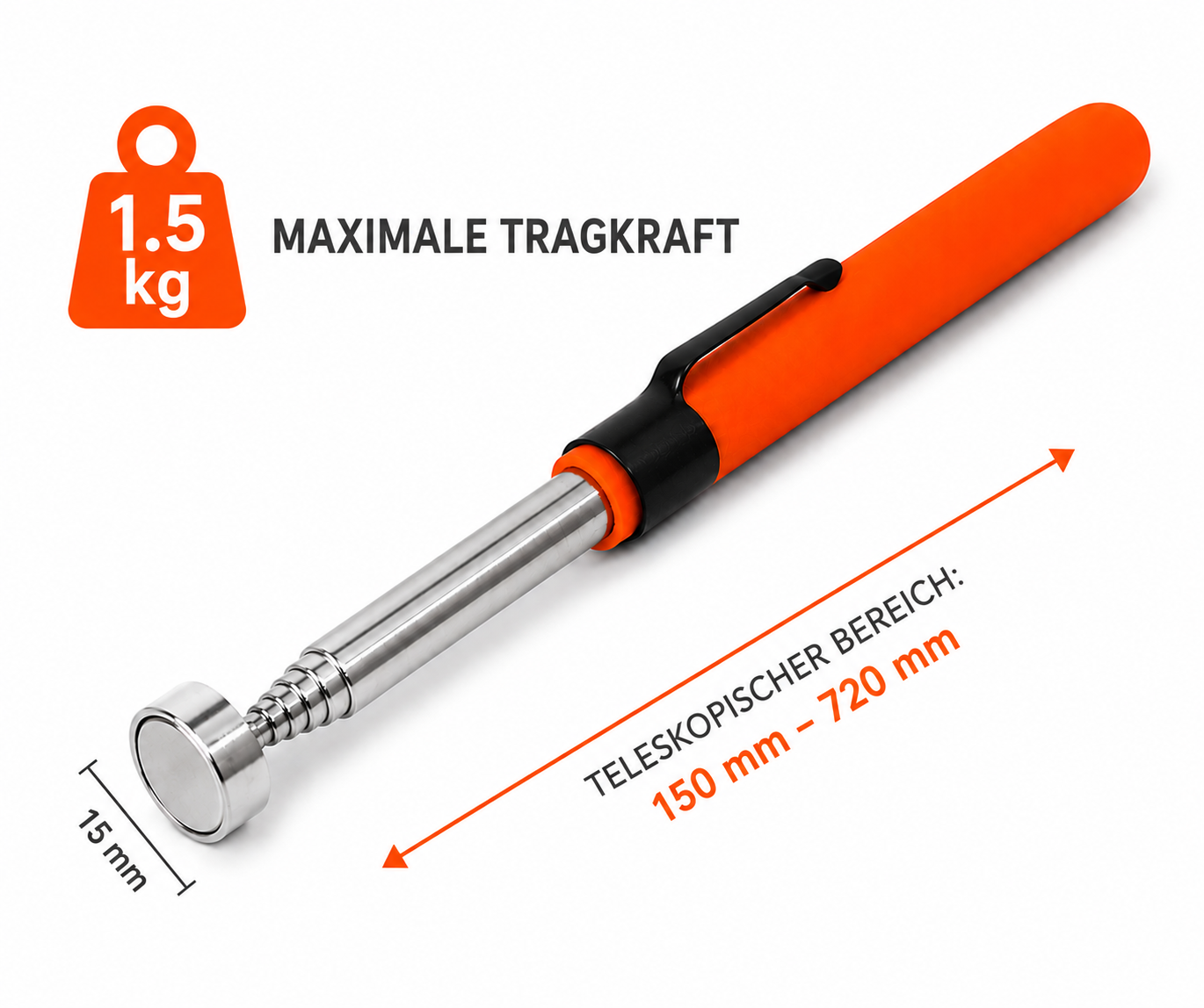 MagPick Pro – Teleskop-Magnetstift